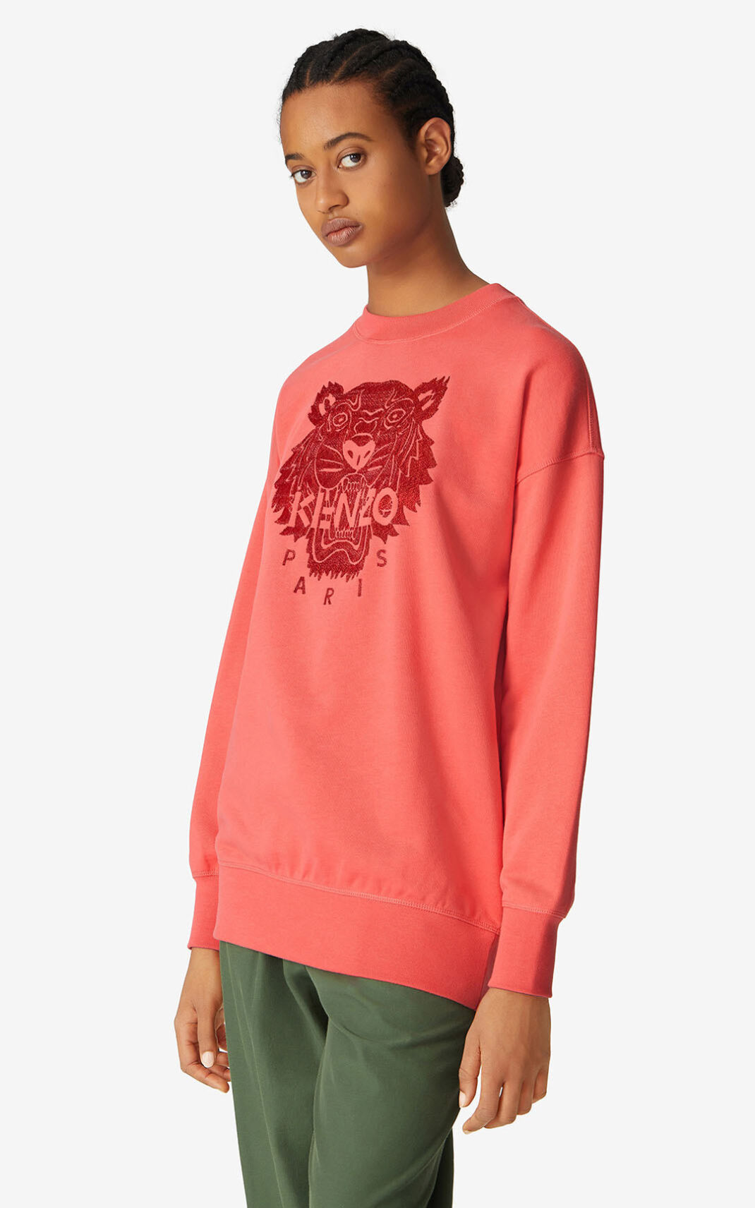 Sudadera Kenzo Oversized Tiger Mujer Rojas - SKU.6767884